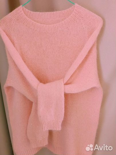 Кофточка, свитер, джемпер из ангоры ручной работы