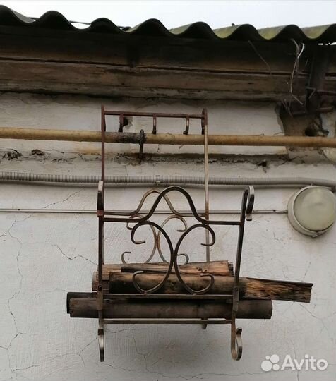 Дровница кованая