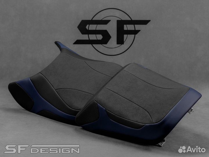 Сиденье Yamaha FJR1300 Blue Arrows Black Hunter