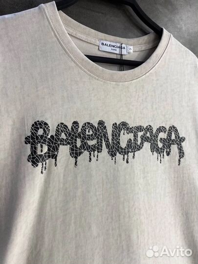 Balenciaga футболка бежевая авито доставка