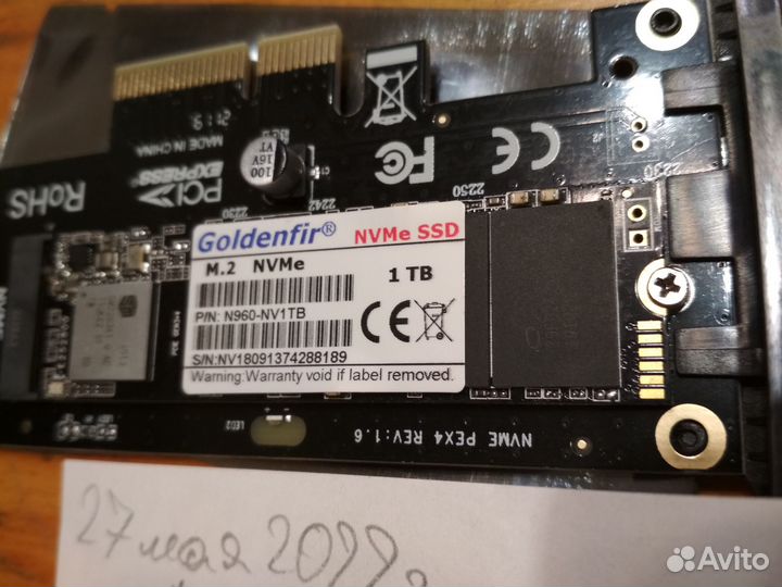128Gb 256Гб 512Gb 1Tb M.2 NVMe SSD Новый