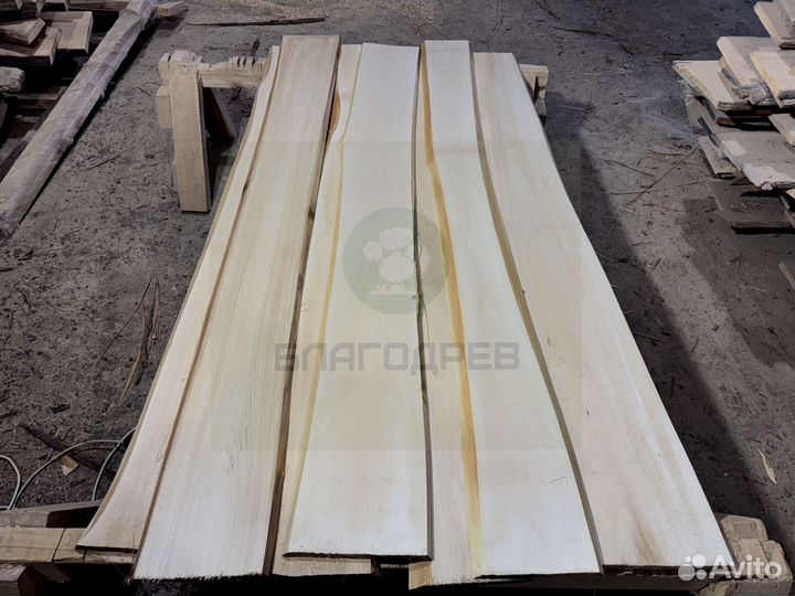 Необрезная доска липа 1 сорт
