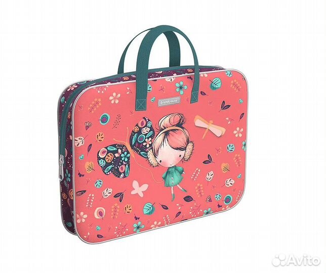 Папка текстильная на молнии ErichKrause с ручками