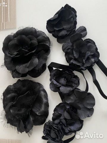 Для рукоделия цветы мех