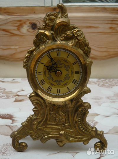 Каминные часы,латунный корпус