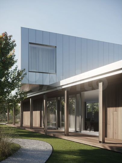 Коттедж 201,2 м² на участке 12,7 сот.