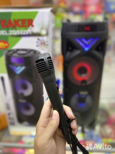 Блютуз колонка большая ZQS-6201 с микрофоном