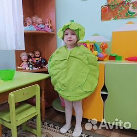 Карнавальный костюм «Грибок- девочка», текстиль, (платье, шапка), размер 32, рост 122 см