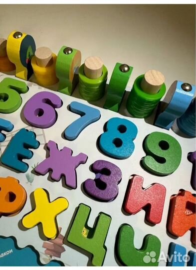 Азбука, цифры, игрушка монтессори