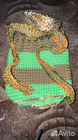 Вязанный рюкзак