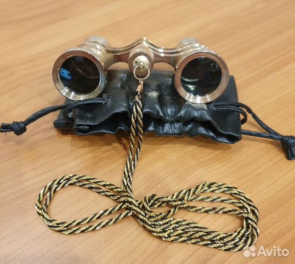 Театральный бинокль OneLumen, 3x25, золотистый