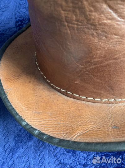 Кожаная шляпа