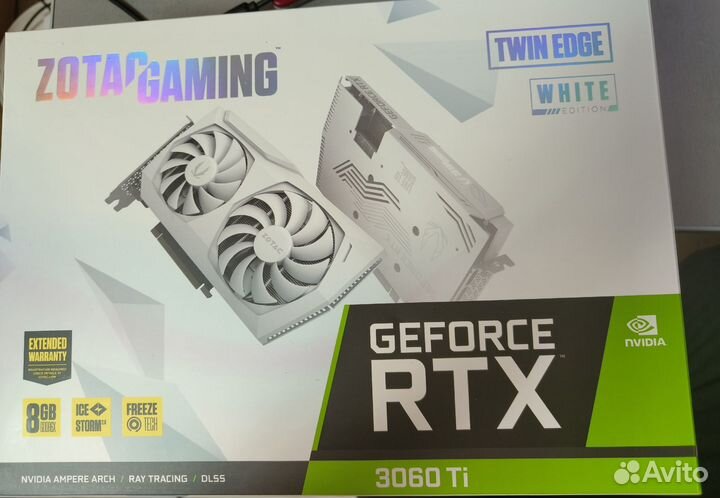 Zotac gaming GeForce RTX 3060 Ti gddr6X Twin Edge