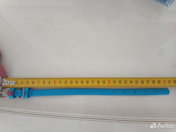 Кожаный ошейник для собак мелких пород и щенков