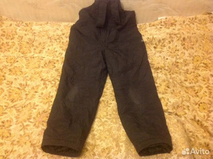 Зимние штаны на лямках р. 34, рост 122