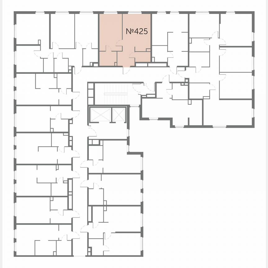 1-к. апартаменты, 42,5 м², 13/17 эт.