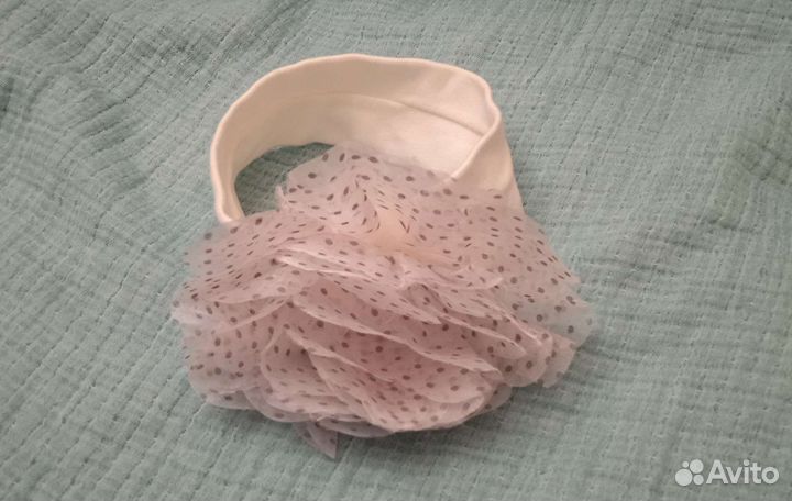 Ободок с цветочком - украшение для головы малышки