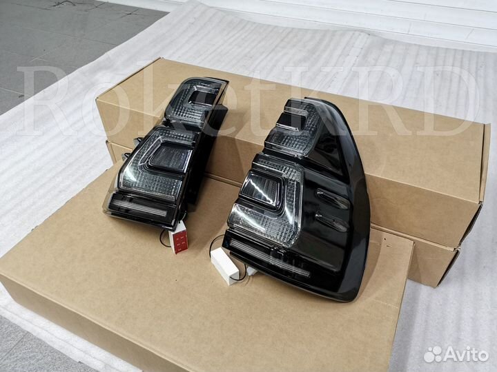 Задние фонари Toyota Land Cruiser Prado 120 Дым