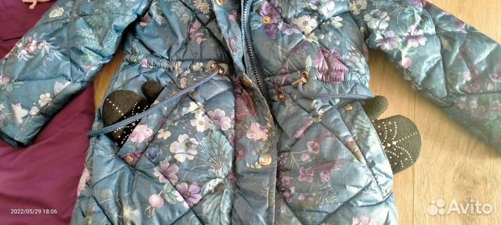 Зимний комплект для девочки 98-104