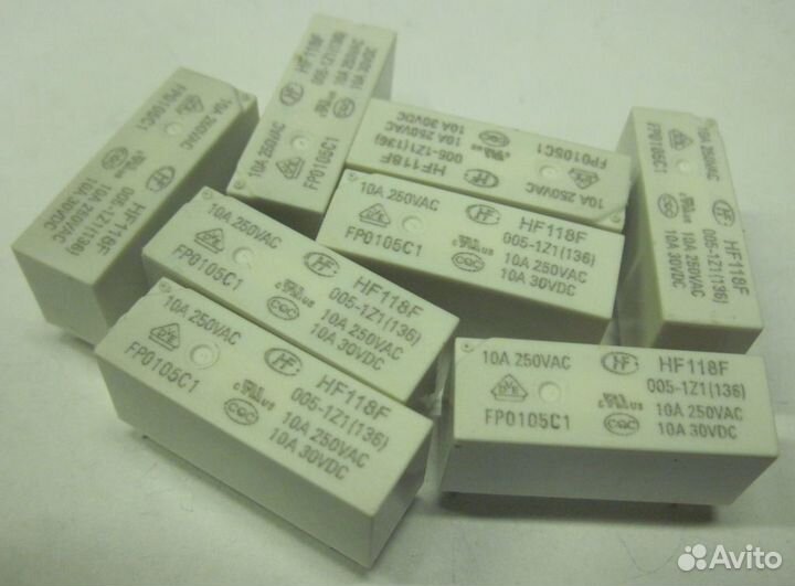 Реле 5V, 12V и 24V Монтаж на печатную плату