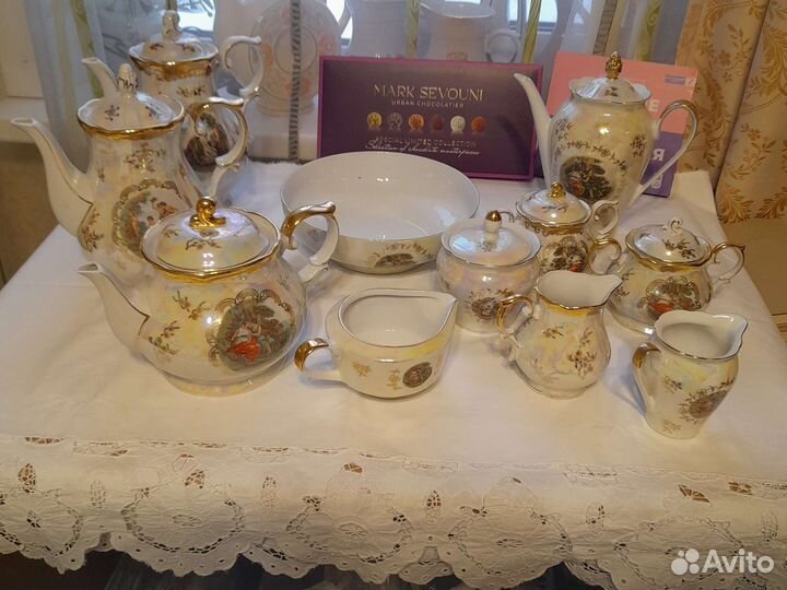 Мадонна чайник,кофейник,сахарница,сливочник