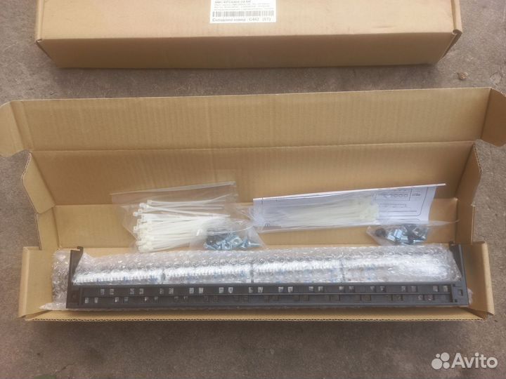 Патч-панель Nikomax NMC-RP24UD2-1U-BK