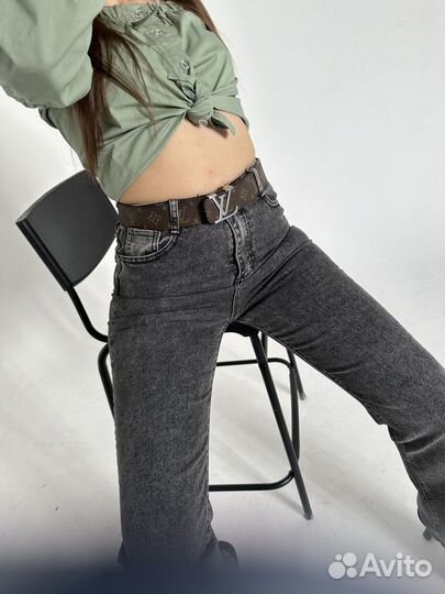 Ремень женский мужской кожаный Louis Vuitton