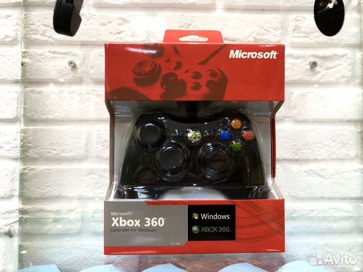 Геймпад Xbox 360 чёрный