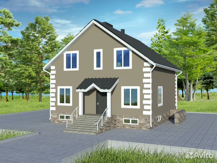 Проекты домов для ипотеки и строительства - 182,2