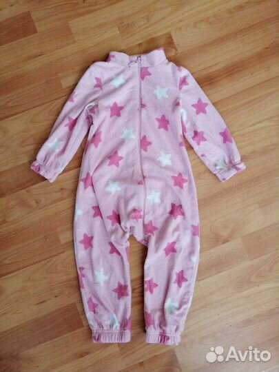 Флисовый комбинезон для девочки