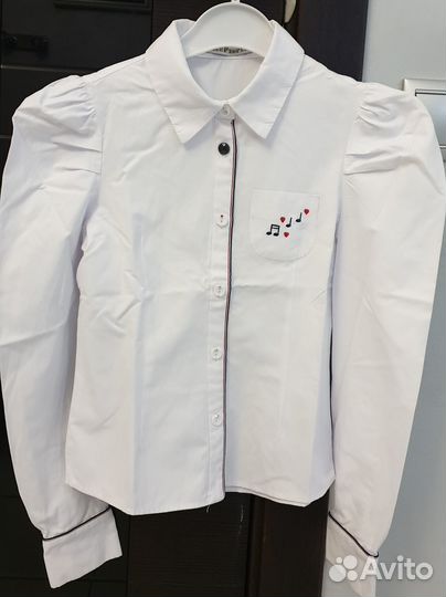 Рубашка школьная для девочки 128