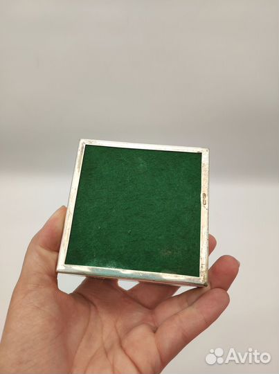 Коробка для сигар, сигарет, сигаретница, серебрени
