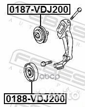 Ролик обводной toyota land cruiser 200 0188-VDJ