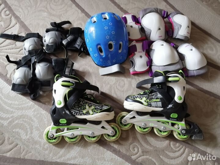 Роликовые коньки раздвижные 32-35