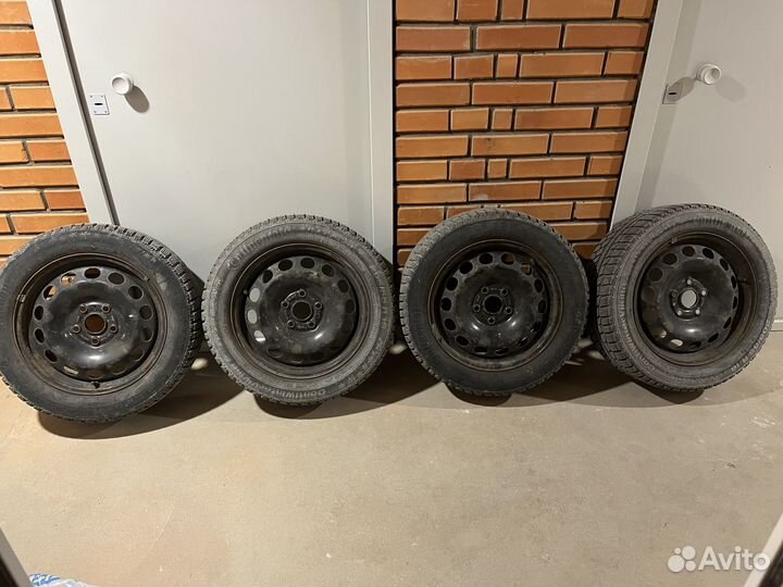 Колеса в сборе зимние continental 205/55 r16