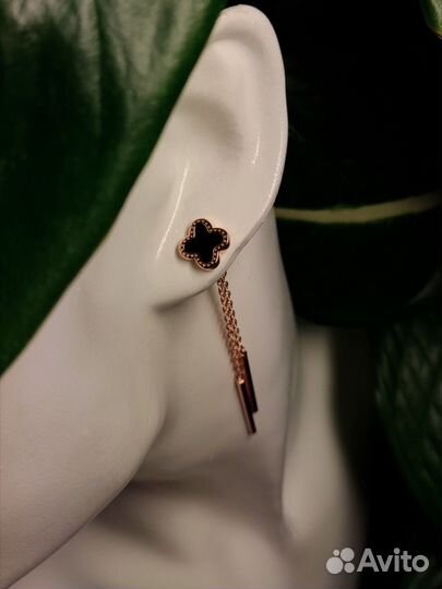 Серьги со съемной подвеской