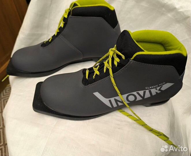 Мужские лыжные ботинки inovik новые р.43 крепление