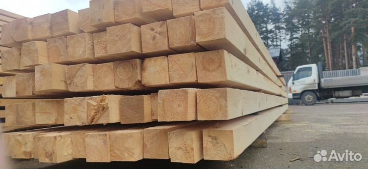 Брус хвойный обрезной 100х100 6м