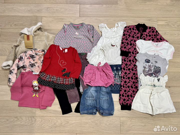 Вещи пакетом на девочку 86 92