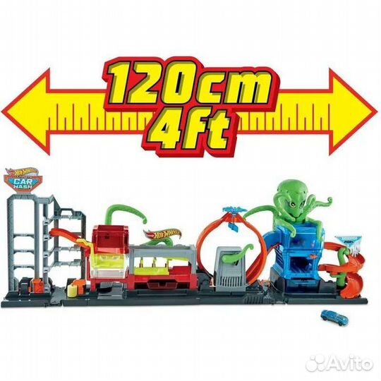 Автомойка с осьминогом Hot Wheels