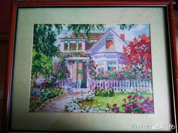 Картина вышитая крестом