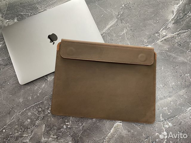 Чехол для MacBook из натуральной кожи на магнитах