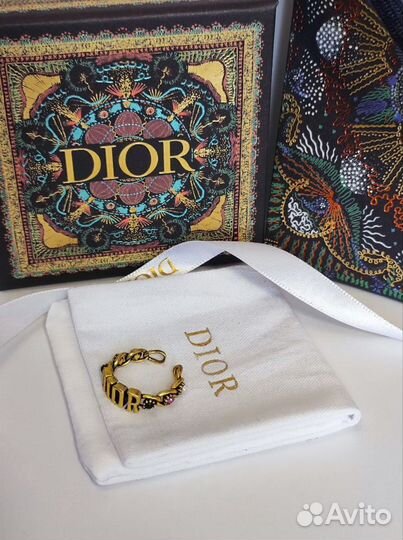 Dior Диор кольцо CD премиум гравировки