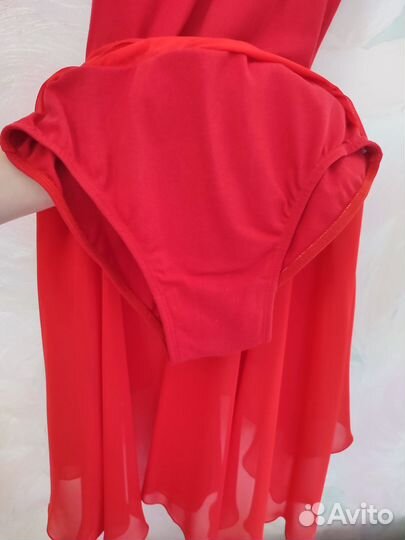 Купальник для танцев красный