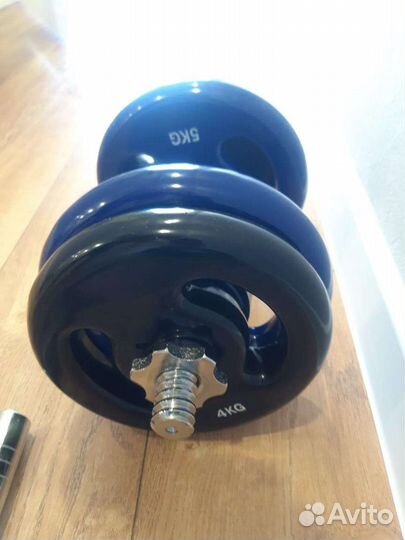 Гантели разборные + штанга 38кг