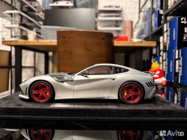 Mansory Ferrari F12 Stalonne серебристый с ч 1:18