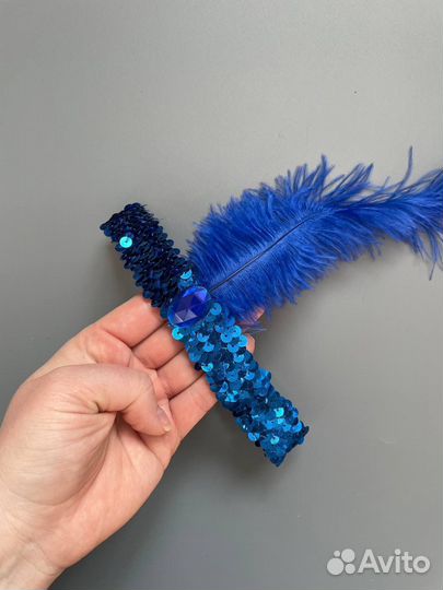 Повязка на голову с пером