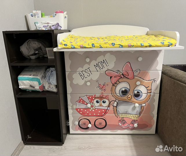 Пеленальный комод и стеллаж