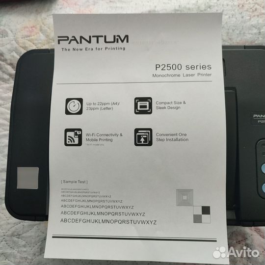 Принтер лазерный Pantum P2500