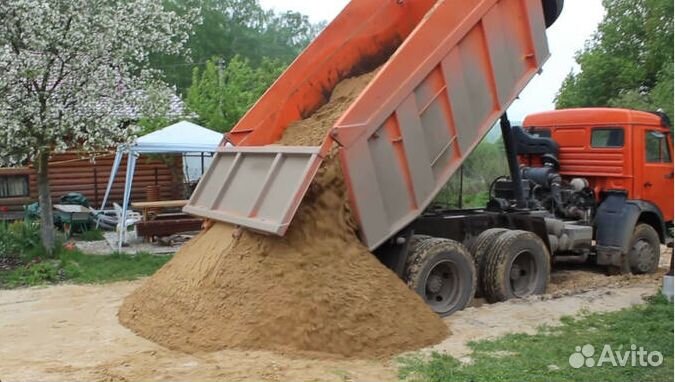 Щебень Песок Кирпич Отсев Чернозем Камаз